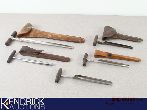 lot 24 image: 5 Antique CheeseApple Trier Corer Tools