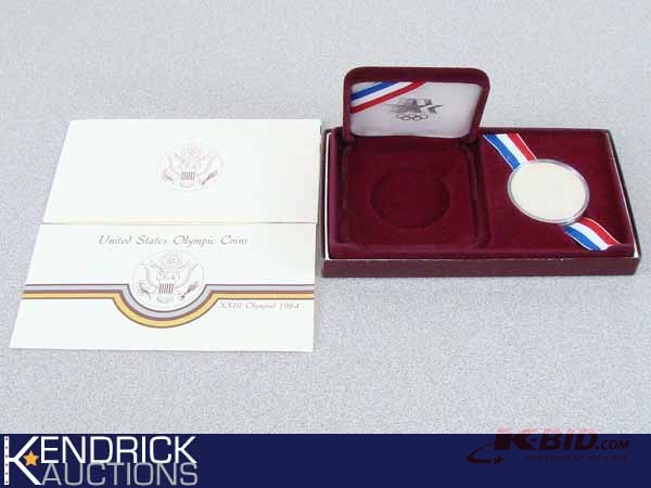 lot 30 image: 1984 USA Olympic Silver Dollar