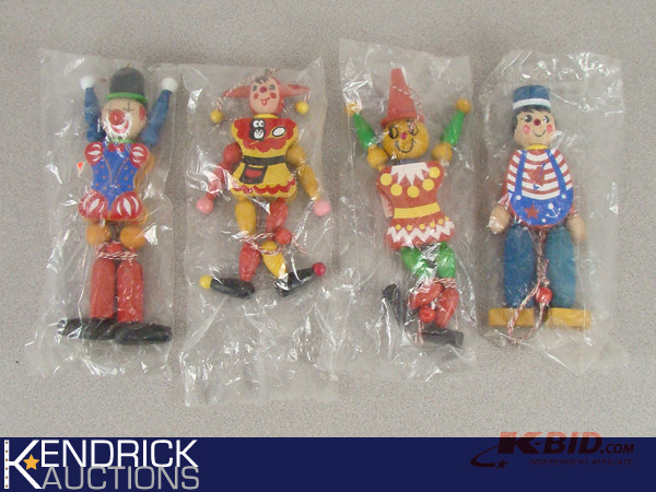 lot 48 image: Lot of 4 New M. Gschnitzer Wood Mechanical Puppets