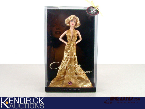 lot 56 image: Mint in Box Barbie Marilyn Monroe Blonde Ambition Doll