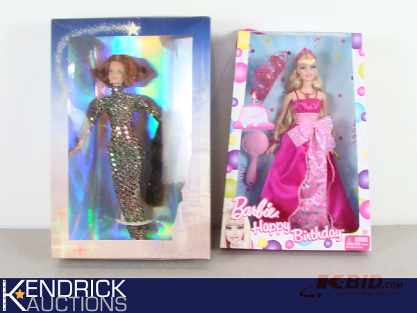 lot 60 image: 2 Mint in Box Barbie Dolls