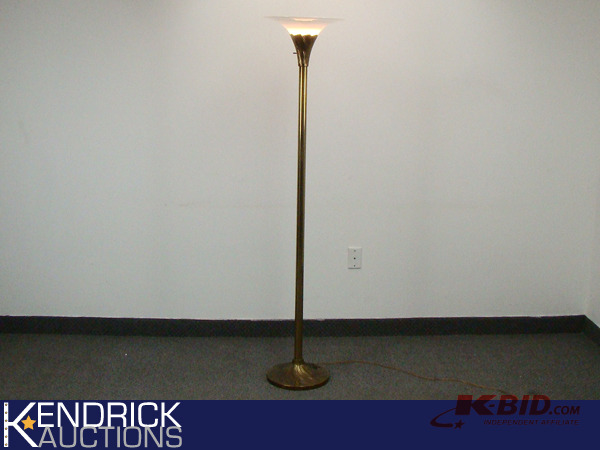 lot 94 image: Solid Brass Vintage Art Deco Torche Lamp