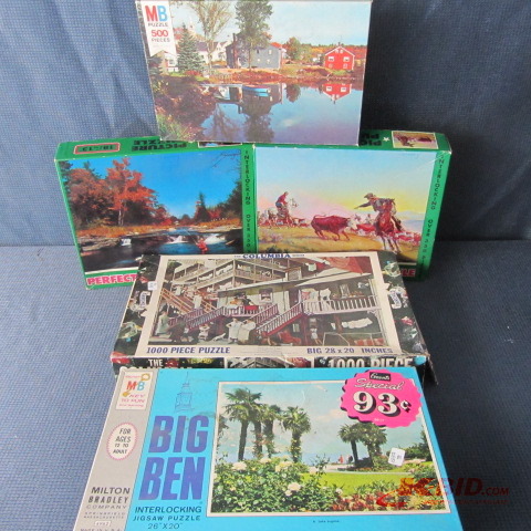 lot 34 image: Vintage Puzzles, Western