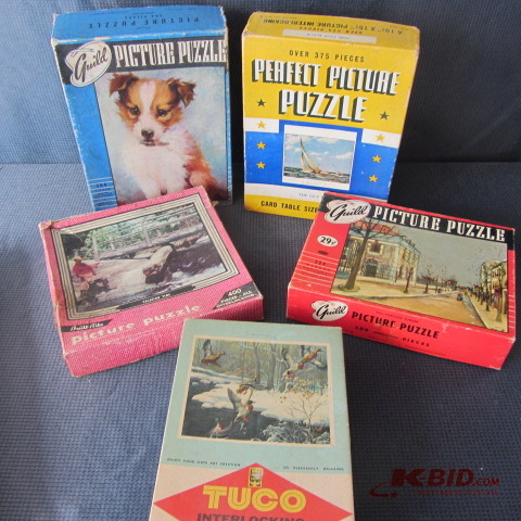 lot 36 image: Vintage Puzzles