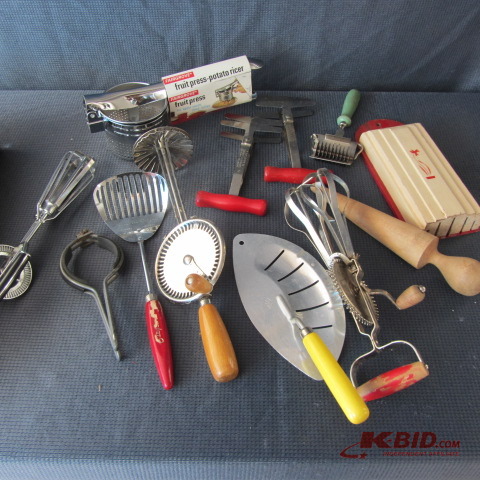 lot 37 image: Vintage Kitchen Utensils