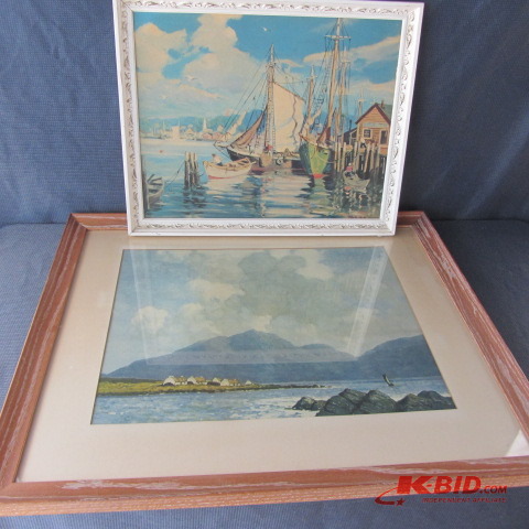 lot 63 image: Ocean & Sailboat Prints