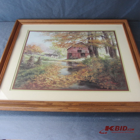lot 67 image: Farmstead Framed Print