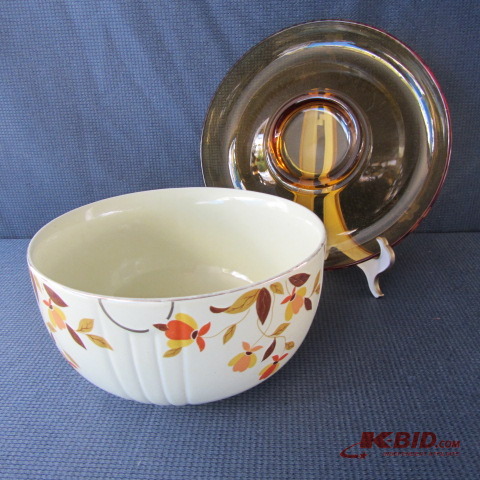 lot 99 image: Jewel Tea, Etched Amber