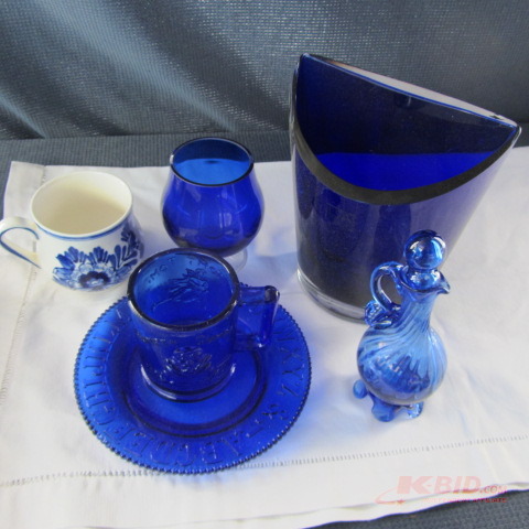 lot 141 image: Cobalt Glass