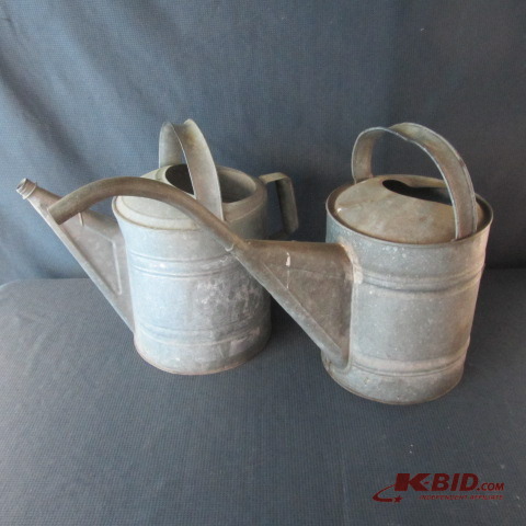 lot 146 image: Galvanized Water Cans
