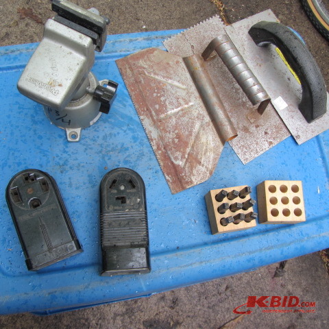 lot 189 image: Number Stamps, Trowels, Vise