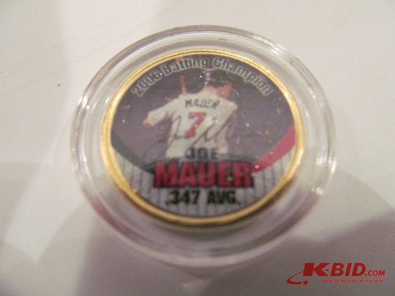 Joe Mauer Commerative Coin