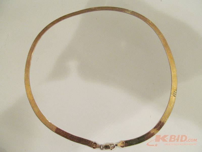 20Silver Necklace with Gold overlay