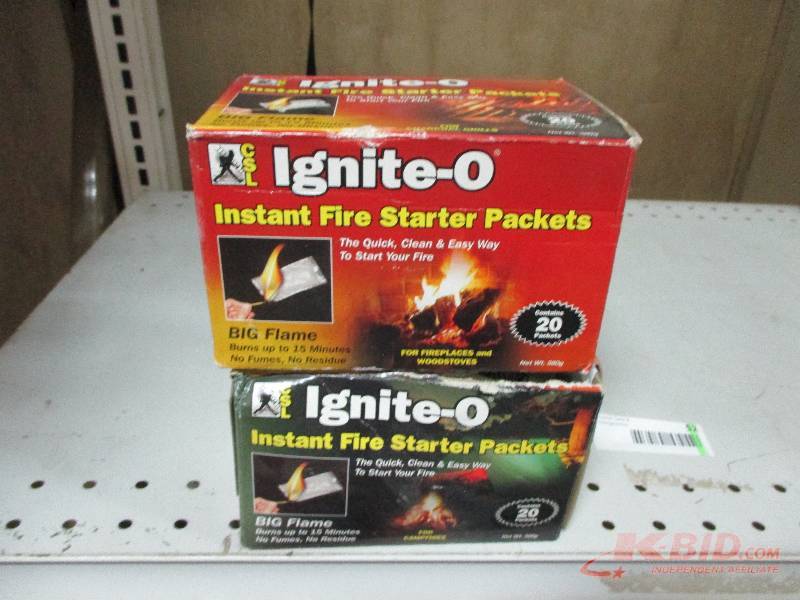 2 Boxes of Ignito Fire starter packets