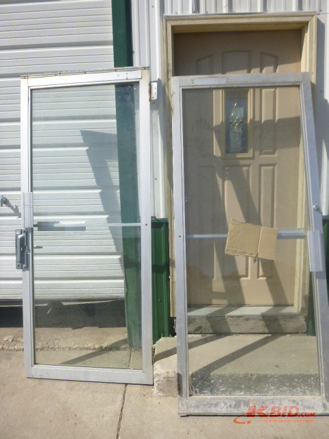 2 Aluminum Glass Doors