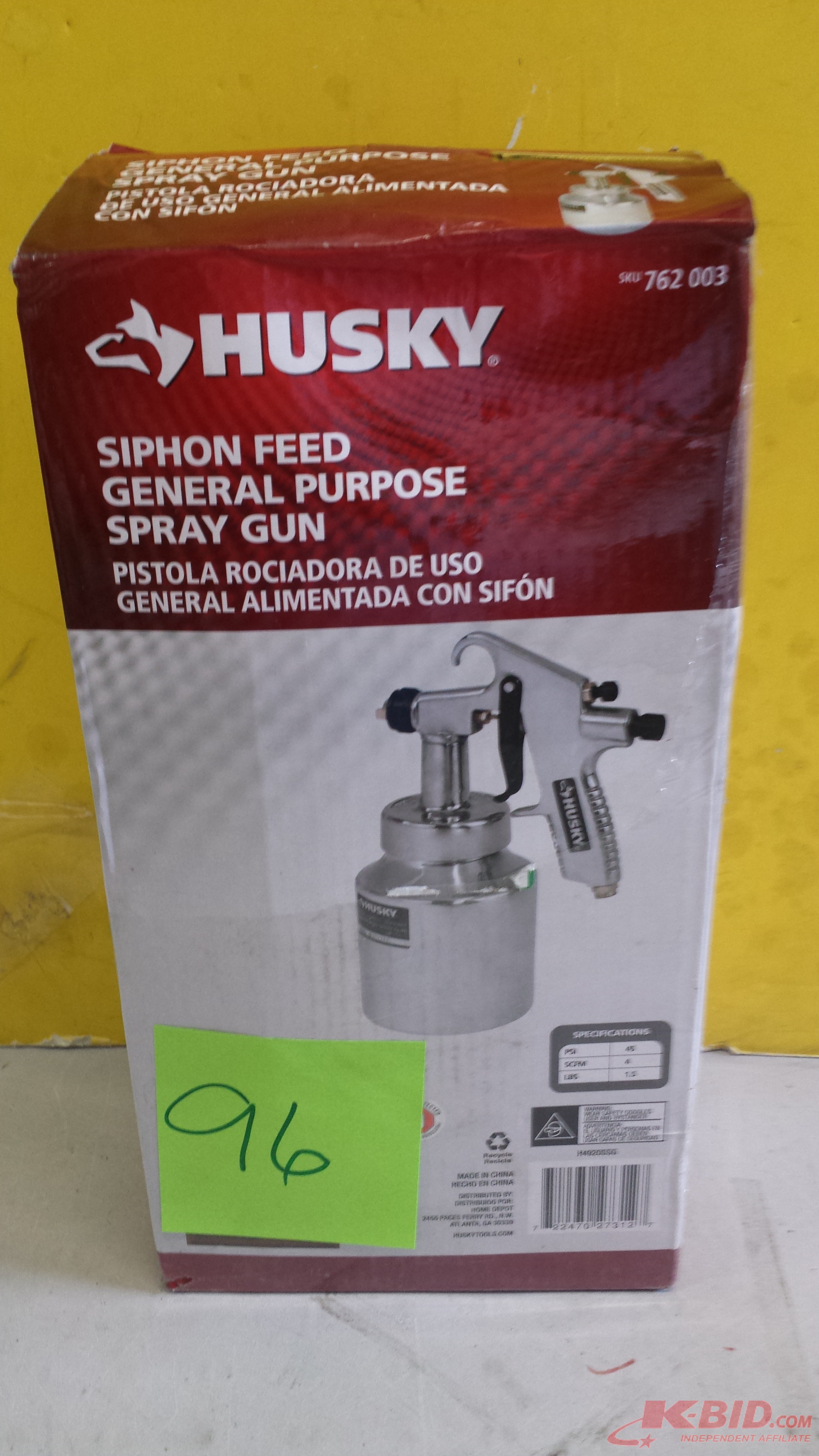 Husky Siphon Feed General Purpose Spray Gun