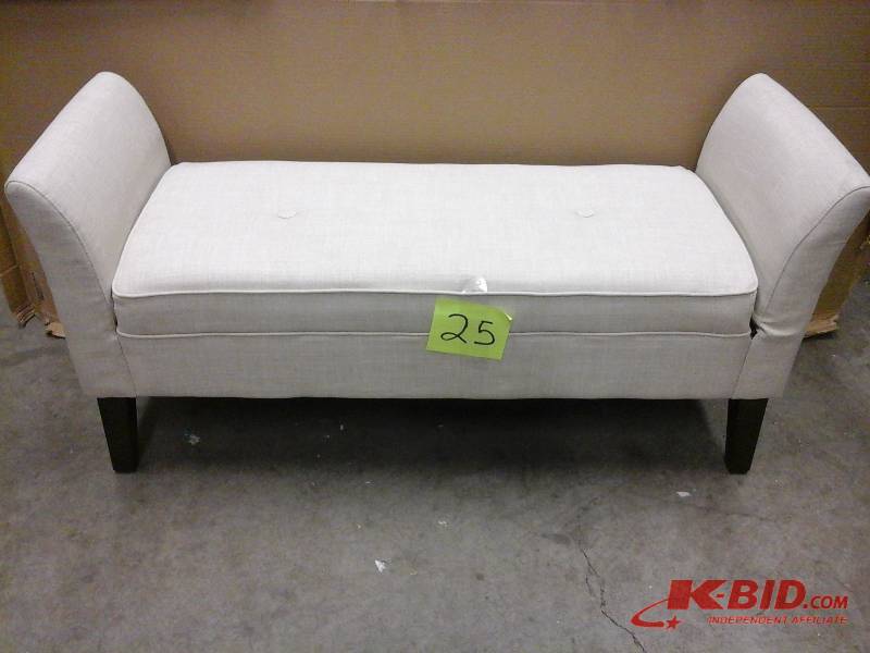 Threshold bench dark tobacco finish