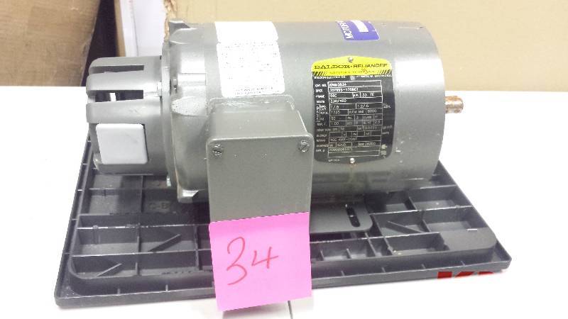 Baldor IDNM3534 .33HP 1725RPM 3PH 60HZ 56C 3513M TENV F1
