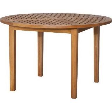 Smith & Hawken Brooks Island Wood Round Patio Dining Table