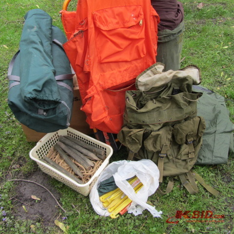 Cabelas Tent, Dry Bags, Back Packs