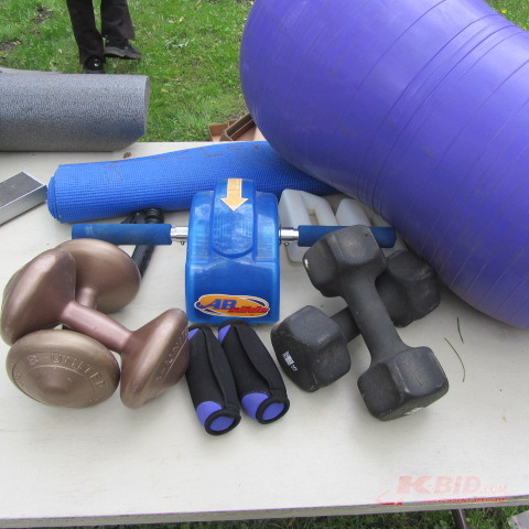 Yoga Mat, Hand Weights