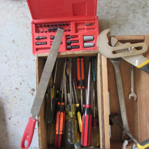 Slip Wrench, Pliers, Files