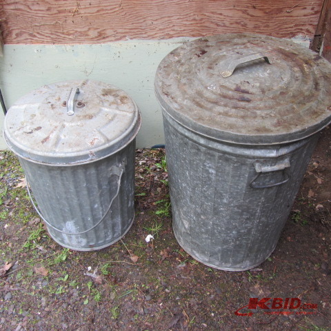 Metal Trash Cans