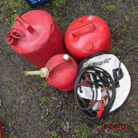 Jumper Cables, Gas Cans