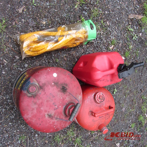 Tow Rope, Gas Cans