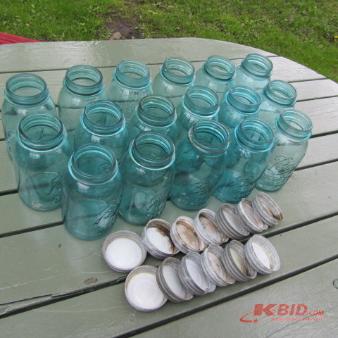 Blue Canning Jars