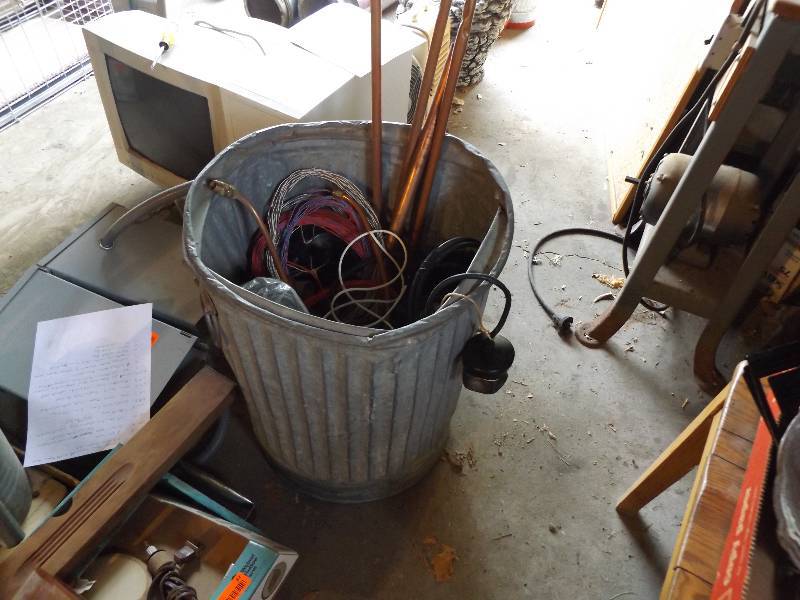 Garbage can and misc