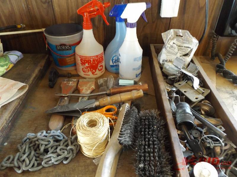 Assorted Misc Items on Middle Shelf