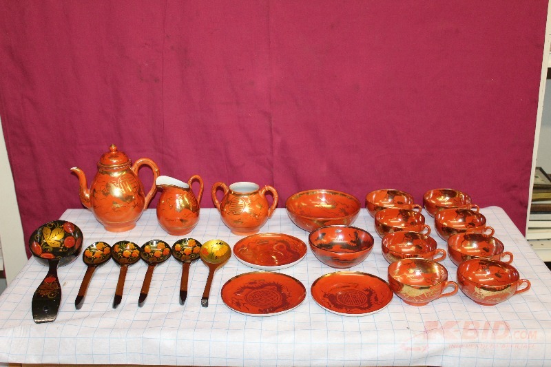 Set of Bowls, Ladles, and Pitchers