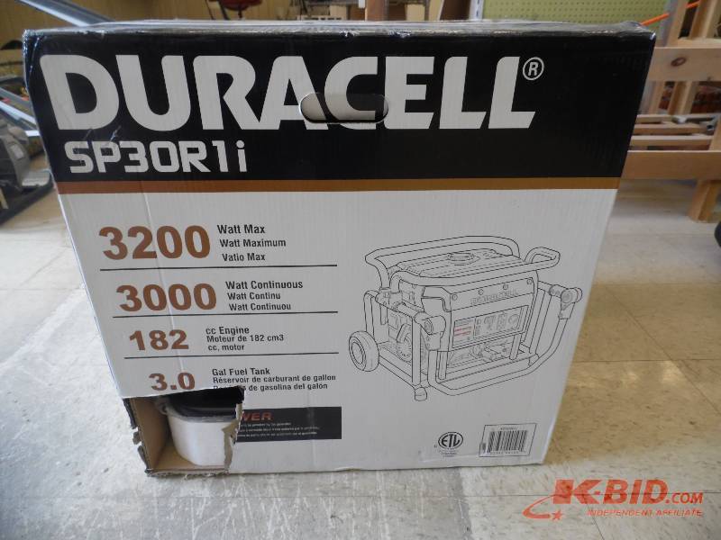 lot 3 image: Duracell SP30R1i Generator