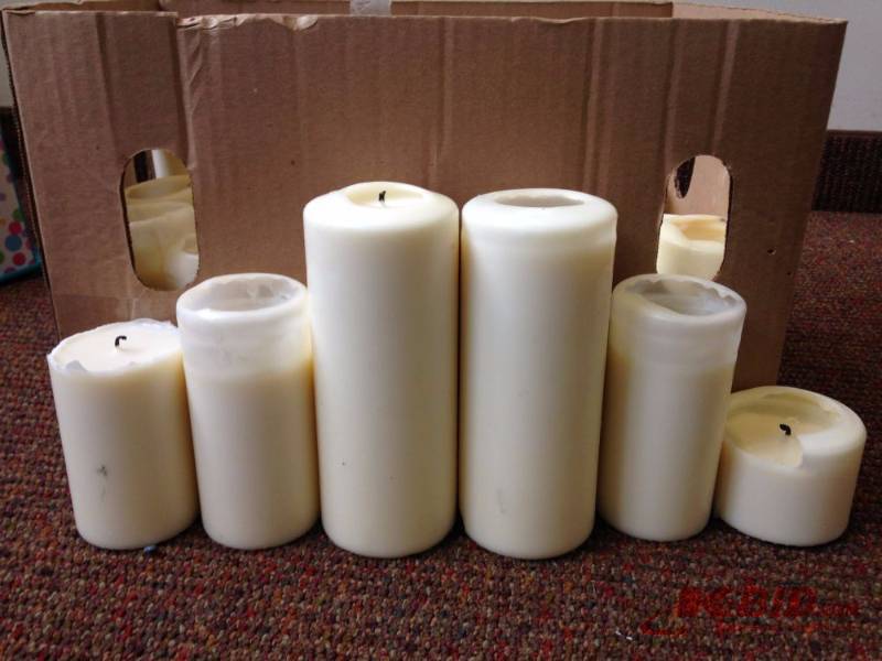 lot 11 image: Bulk lot of (25) used candles....