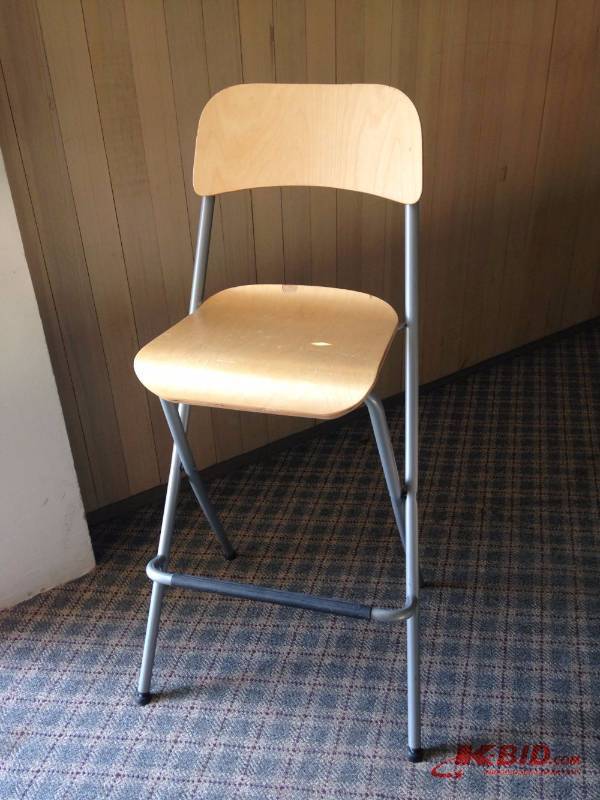 lot 37 image: Lot of (20) IKEA high seated chairs with foot...