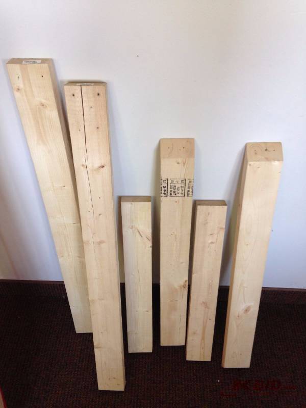lot 59 image: Mixed lot of scrapped wood. Includes multiple...