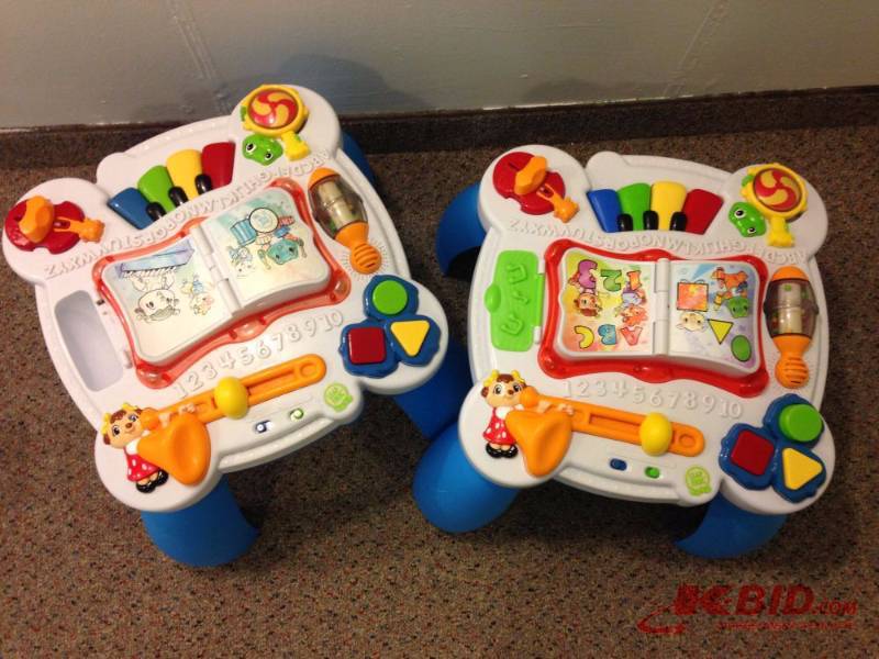 lot 83 image: Lot of (2) LeapFrog Infant tables....