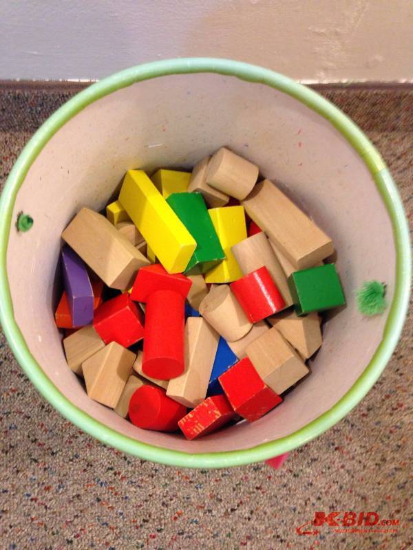 lot 92 image: Imaginarium wooden block set. Originally 200 ...