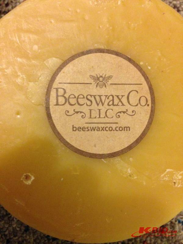 lot 98 image: Lot of (6) used beeswax candles from Beeswax ...