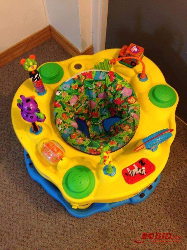lot 110 image: Evenflo ExerSaucer. Good condition....