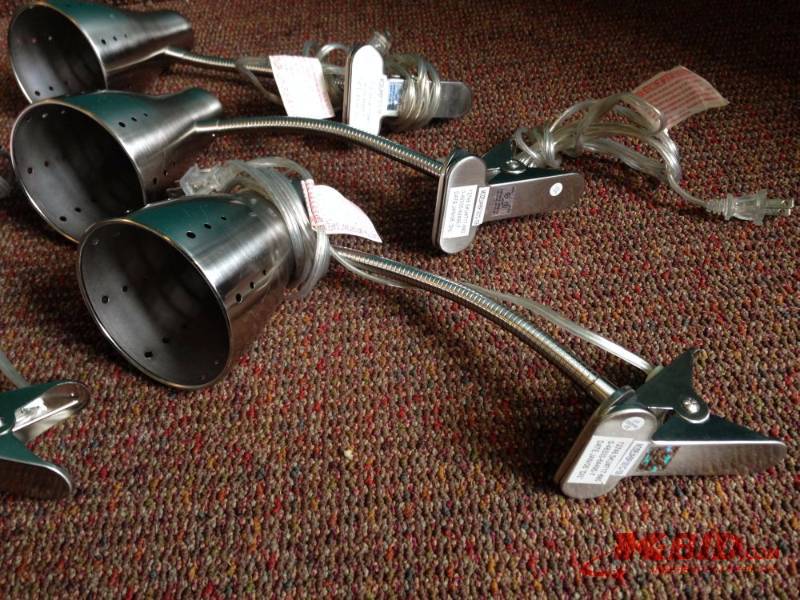 lot 114 image: Lot of (4) desk clamp lamps....