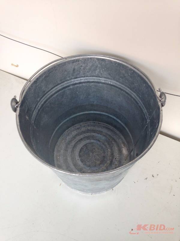 lot 157 image: Metal Bucket with Handle...