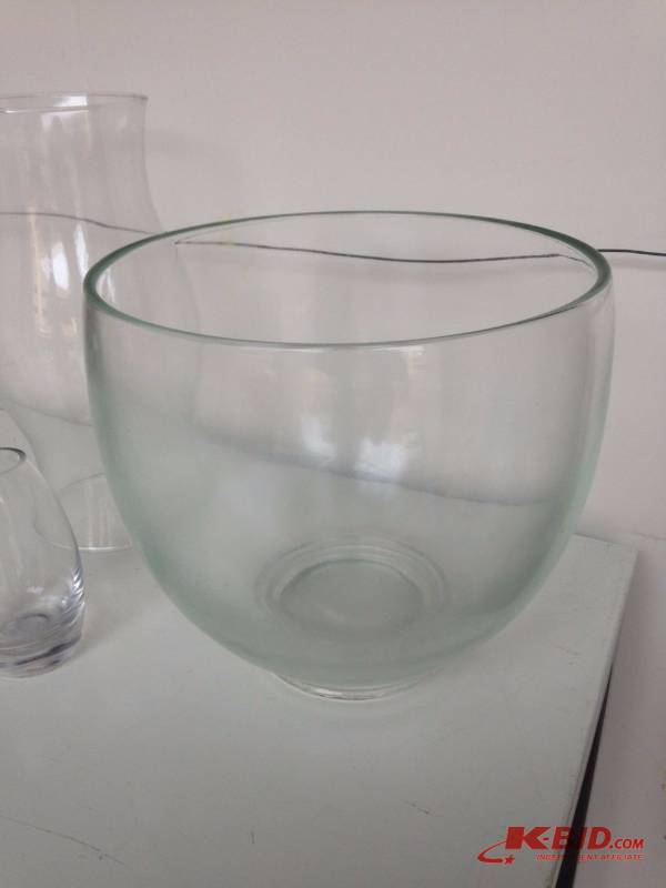 lot 166 image: Mixed Lot of Glass Bowls & Vases Include...
