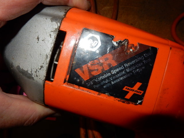 38 in Variable Speed Electric Drill, Trouble Light