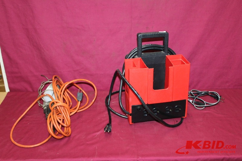 Troble Light and Tool Caddy with Power Outlets