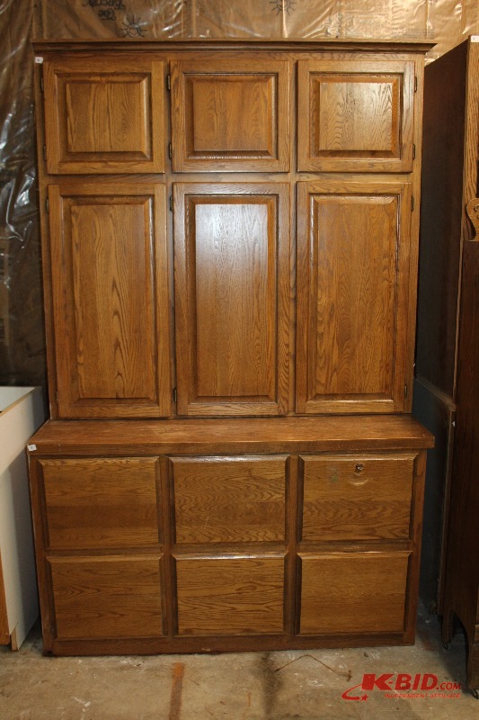 Oak Filing Cabinet