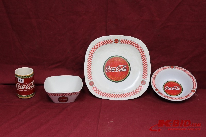 Assorted Coca-Cola Plate, Dishes, Cup