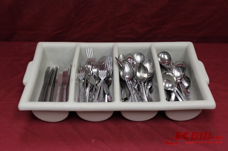 Flatware Bin full of Flatware