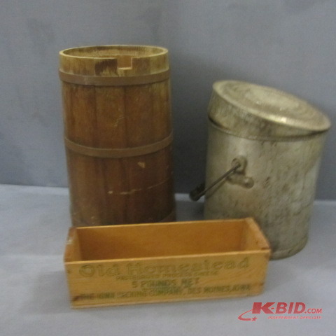 lot 45 image: Wooden Barrel, Cheese